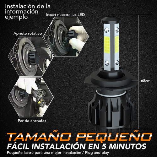 Kit De Faros Led H7 Para Hyundai Sonata 2011 2012 2013 2014