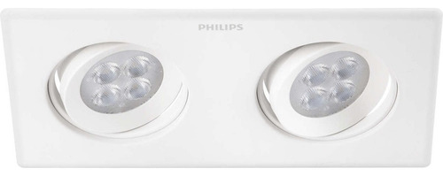 Spot De Embutir Philips Valcus Led Integrado 5w 2 Luces