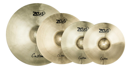 Kit Pratos Zeus Custom 14 18 20 Hihat Crash Ride + Bag