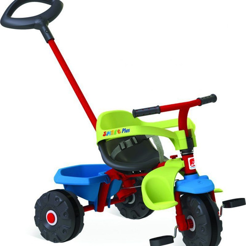 Triciclo Sem personagem multifuncional Bandeirante Smart Plus vermelho, azul-firenze, verde-pistache e grafite