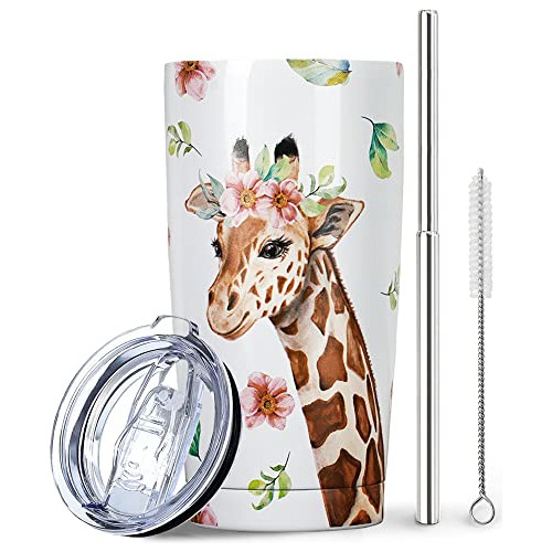 Cow Gifts- Cow Print Tumbler - Acero Inoxidable 20 Oz M64tk