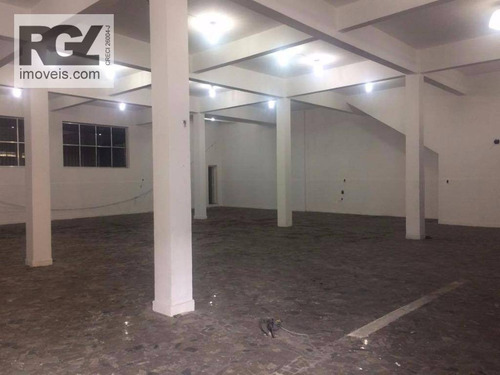 Imagem 4 de 21 de Galpão Para Alugar, 1000 M² Por R$ 15.000,00/mês - Valongo - Santos/sp - Ga0047