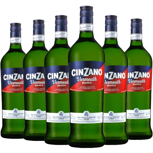 Aperitivo Cinzano Vermouth Bianco Italia - Pack X6