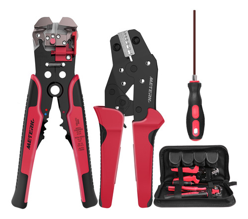 Kit Engarzador De Cables: Extremo Rojo Con Cable Profesional