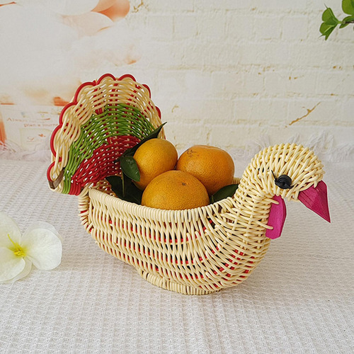 Servir Bocadillos De Cesta Soporte De Pavo Forma De Pavo