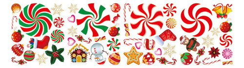 Pegatinas De Suelo Con Estampado De Bastones De Caramelo (2