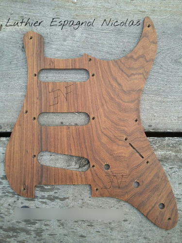 Pickguard De Madera Guitarras Y Bajos