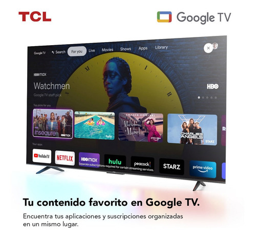 Imagen 3 de 12 de Led 50 Tcl 50p635 4k Hdr Smart Tv Google Tv