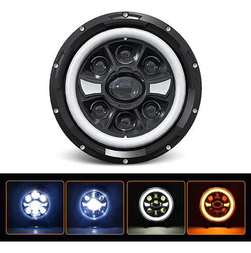 Faros Led Impermeables, Faro Delantero Redondo De 7 Pulgadas