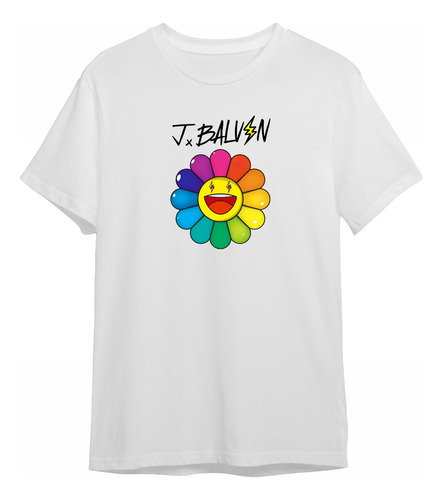 Camiseta Logo Colores J Balvin Personalizada Sublimada 