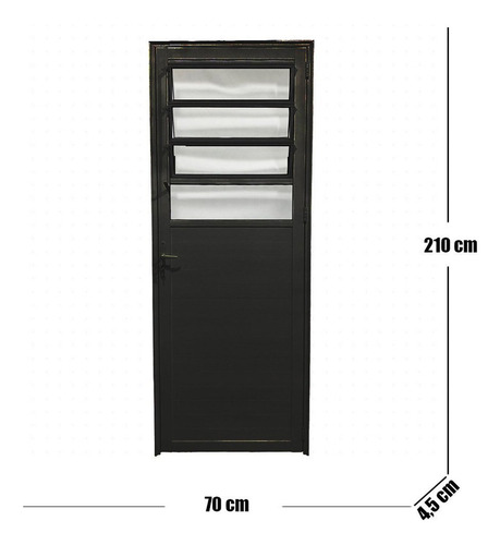 Porta Basculante Lambril Linha Veneza 210x70 Lado Direito