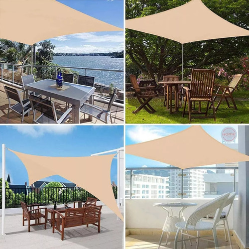 Toldo Vela Sombreadora Malla Sombra 3x2 Rectangular