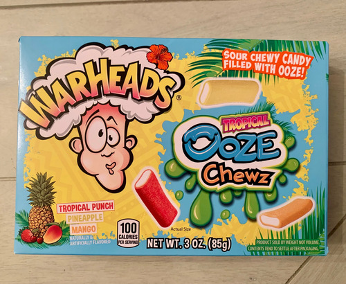 Dulces Warheads Sour Chewy Con Tropical Ooze Chewz