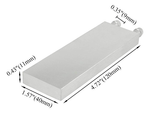 Bxqinlenx Aluminio Refrigeracion Agua Bloque Para Cpu 40 120