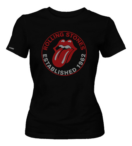 Camiseta Dama Rolling Stones Rock Metal Dbo2