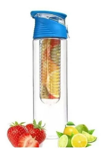 Botella Vaso Con Infusor De Fruta 800ml Fitness Oficina Gym