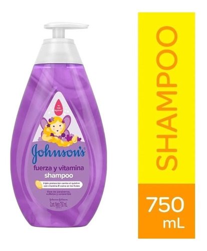 Shampoo Johnson's Fuerza Y Vitaminas 750 - mL a $36