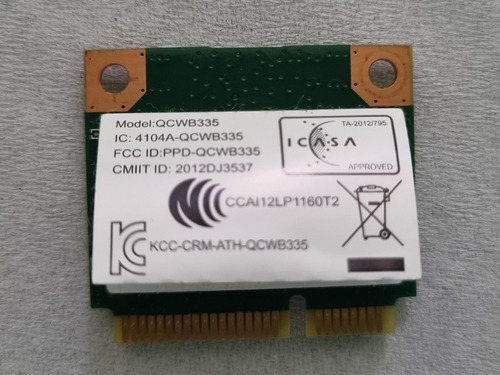 Placa Wi-fi Para Notebook Acer Aspire E5-571-51af (Usado)