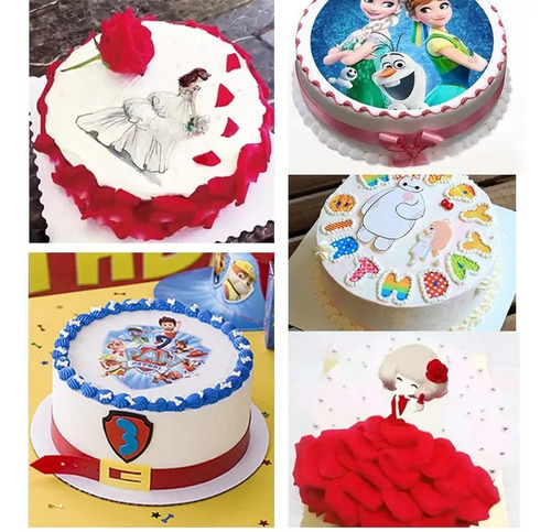 Imagen 2 de 10 de Impresión En Papel Comestible De Azúcar Para Tortas