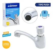 Comprar Llave O Grifo Individual Para Lavamano Griven Push Boton