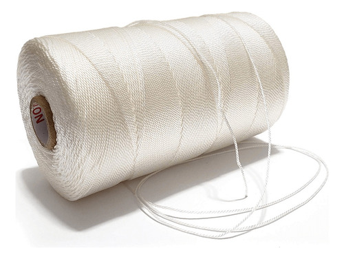 Fio Torcido Cordonel Nylon Grilon 210/012 Branco 200g -9un