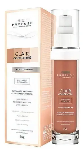 comprar Gel Creme Clareador Rosto E Axilas Clair Concentre Profuse