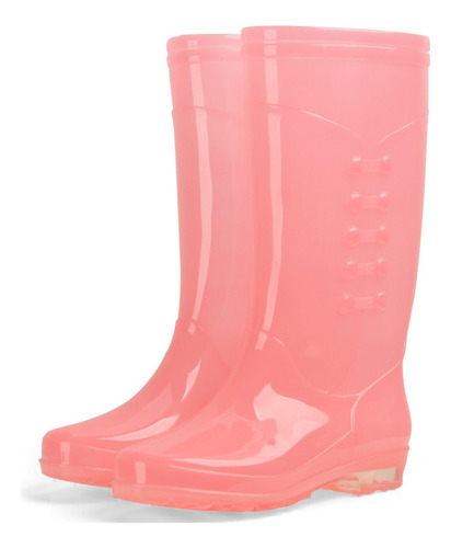 Botas De Lluvia Para Mujer Con Funda De Algodón Afelpado, Al