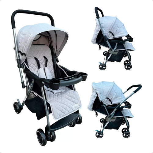 Coche Paseo Cochecito Para Bebe Manillar Rebatible Copahue