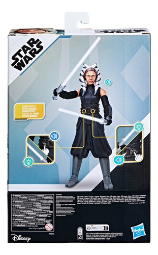 Figura De Acción Star Wars Galactic Action Ahsoka 12 Pulgada