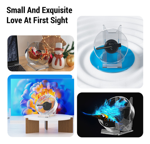 Ventilador Con Holograma 3d, Proyector Holográfico Led De 11
