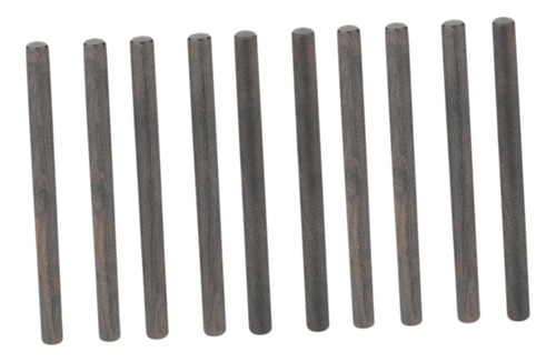 Varillas De Tacos De Madera, Palitos Redondos, 1x10 Cm Negro