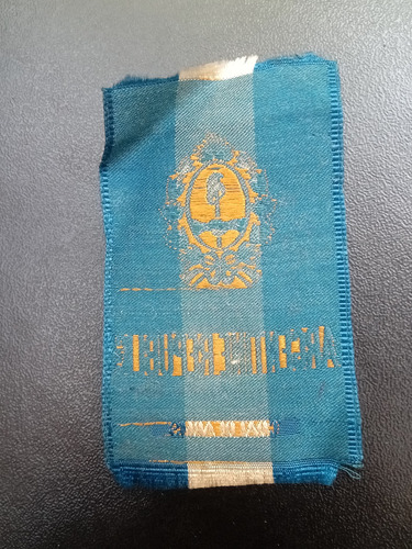 Escudo De Armas República Argentina Impreso En Tela 7x4,5 Cm (Usado)