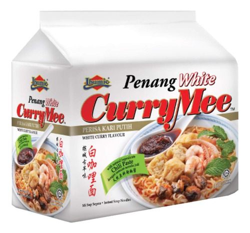 Ibumie Curry Mee Blanco Picante 4 Paquetes 105 G Cada Uno