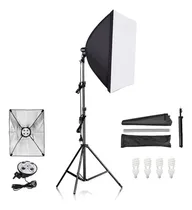 Comprar Iluminacion Continua Led Softbox 4 Focos 45 Watts + Parante