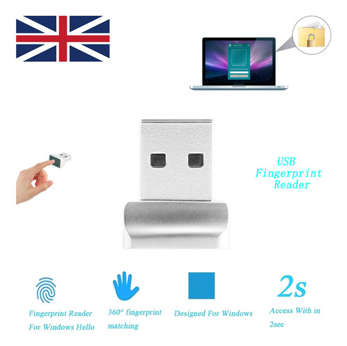 N Leitor De Impressão Digital Usb De Segurança, Login De