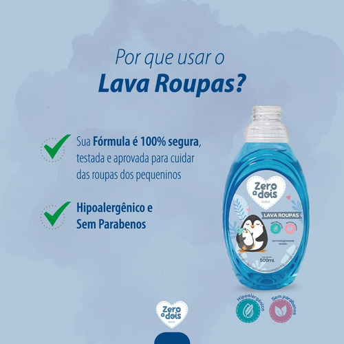 Lava Roupas Baby Zero a Dois 500ml