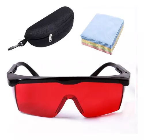 Gafas o lentes de seguridad de protección de luz láser con estuche