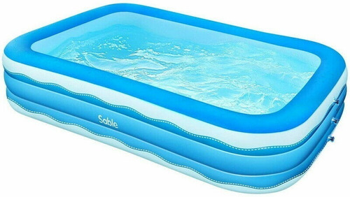 Sable Alberca Inflable 92x56'' Para Niños Y Adultos Sa-hf071 Color Azul