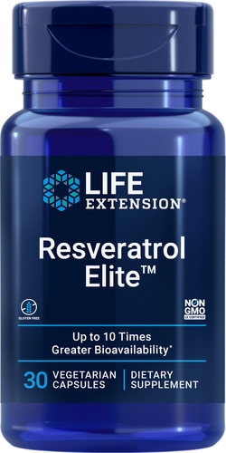 Resveratrol Elite Life Extension 10 Veces Mejor Biodisponibilidad