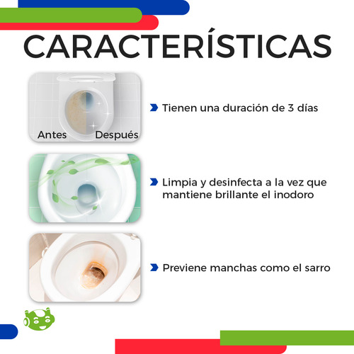 Kit de Cepillo de 60cm para Limpieza de inodoros Desagües y 4pzs de Pastillas desinfectantes para Wc Slim Company