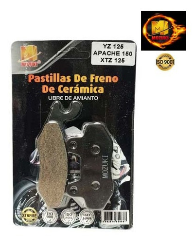 Pastillas De Freno Mozuki Yamaha Yz-125 Xtz-125 ( D )