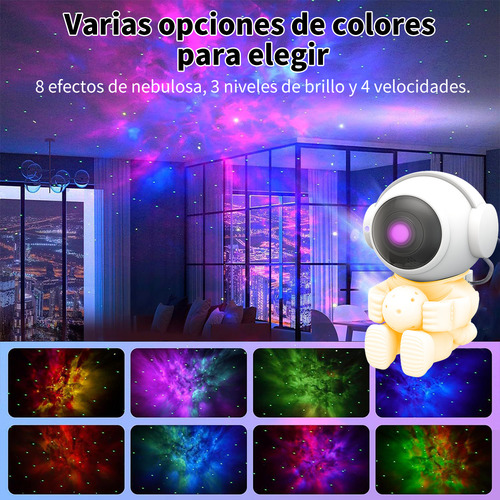 Proyector De Estrella Galaxia Astronautas De Luz Led