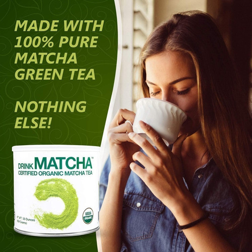 Té Verde Matcha Orgánico 454g Certificado En Polvo Organico