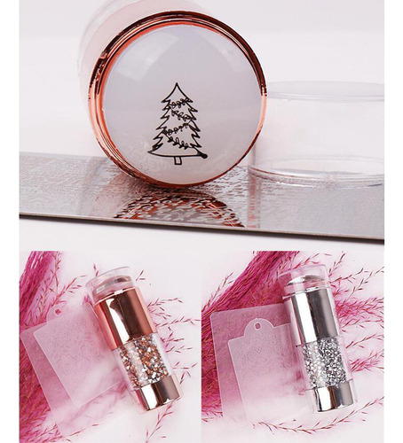 2 De Estampador De Uñas Herramientas De Uñas De Silicona