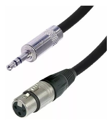 Cable Xlr Canon Hembra Miniplug Stereo Neutrik 1m Cabtec