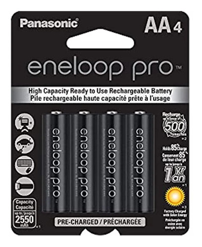 Imagen 1 de 2 de Pila recargable AA Panasonic Eneloop Pro BK-3HCCA Cilíndrica - pack de 4 unidades