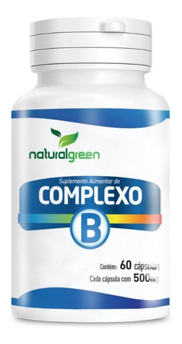 Complexo B Natural Green Com 60 Cápsulas 500mg