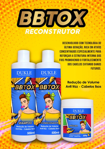 Kit Botox Capilar De Chuveiro Dukle Profissional,