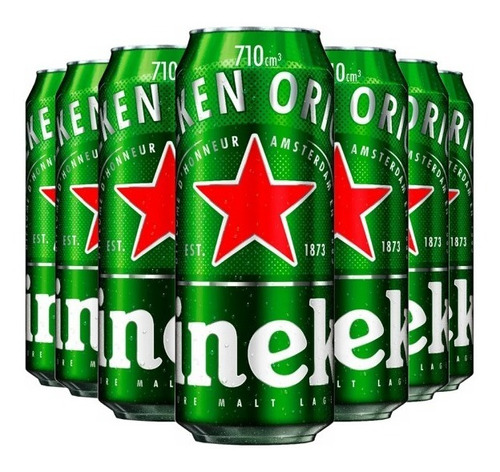 Imagen 1 de 1 de Cerveza Heineken Lata 710 Ml X 24 Unidades