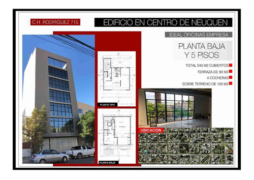 Imagen 2 de 20 de Alquilo Oficina 600 M2 - Edificio Carlos H Rodriguez - Neuqu